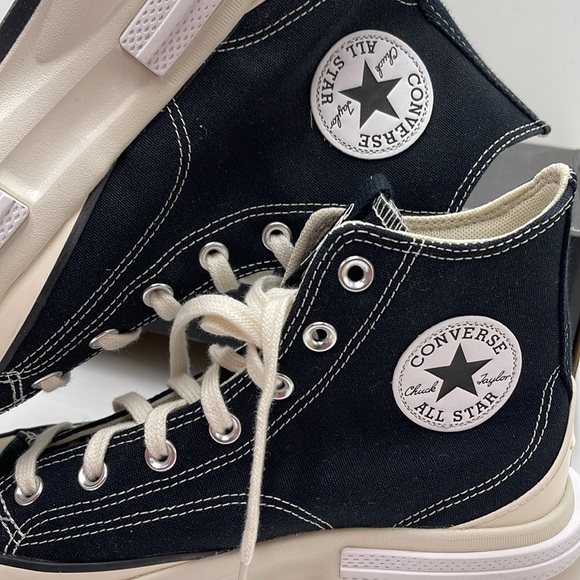 Converse WMNS RUN STAR LEGACY CX HI BLACK/EGRET/WHITE A00869C Platforms Sneakers - Picture 15 of 16